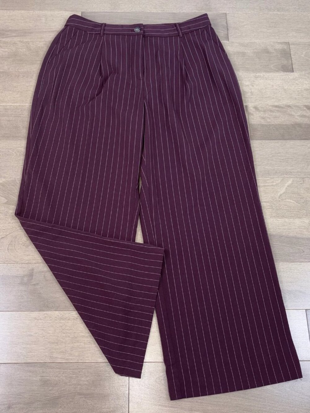 REITMANS women's  striped wide-leg trousers size 14P